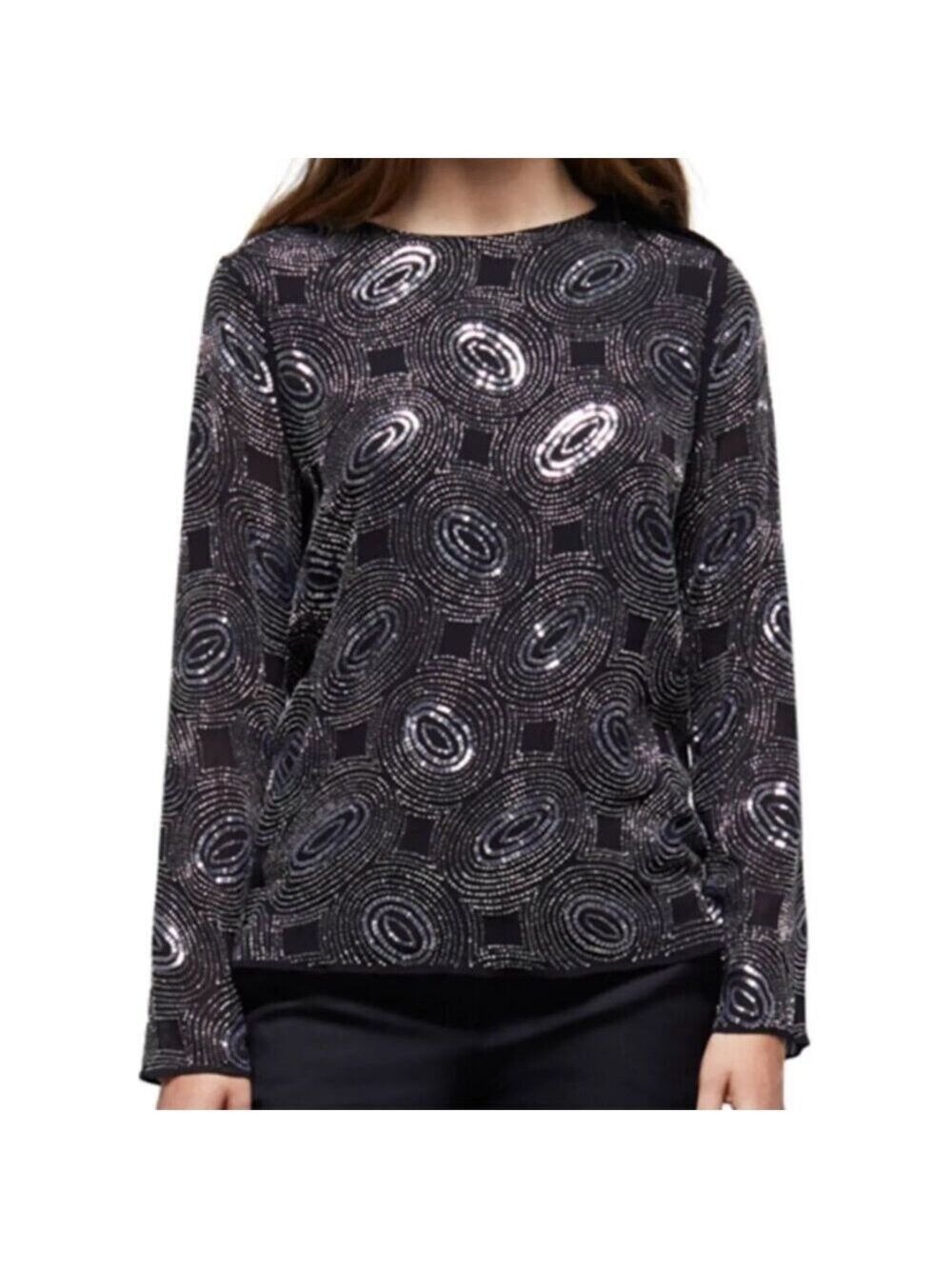 The Kooples Galaxy Rhinestone Top XS